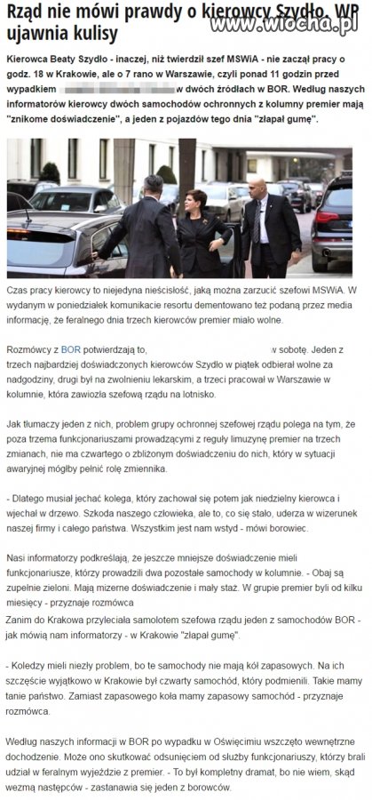 Teraz wiesz czemu ma zarzuty kierowca 