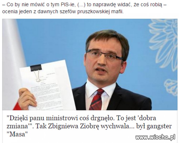 A wy tak Ziobre krytykujecie...