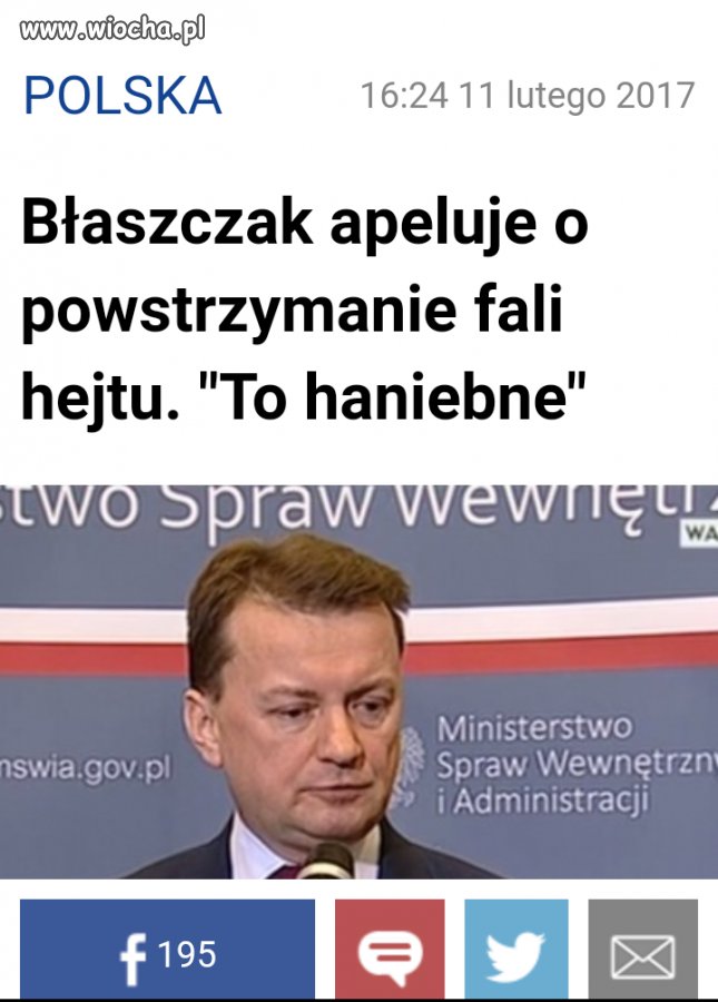 Szanowne Panie ministrze