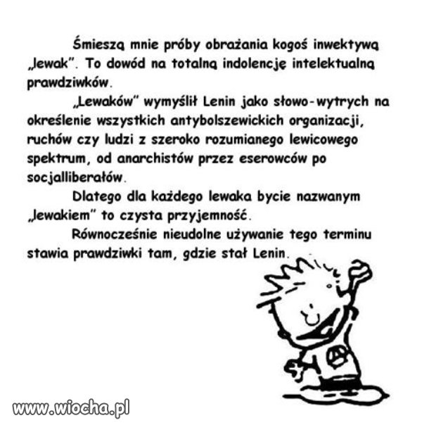 Nieudolne używanie terminu LEWAK