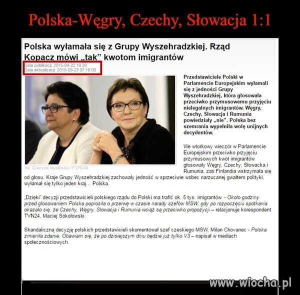 Za poprzedniego rządu Polska wyłamała się