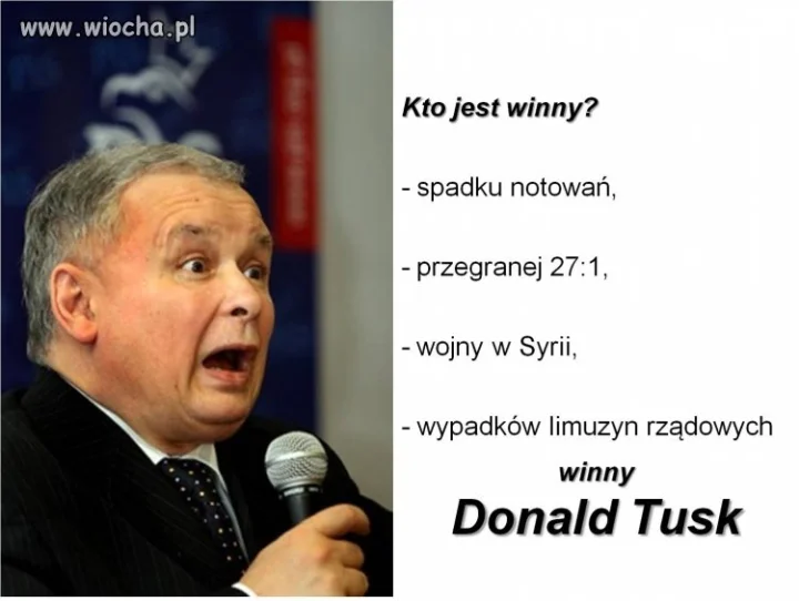 Tak Tusko Donaldus winny