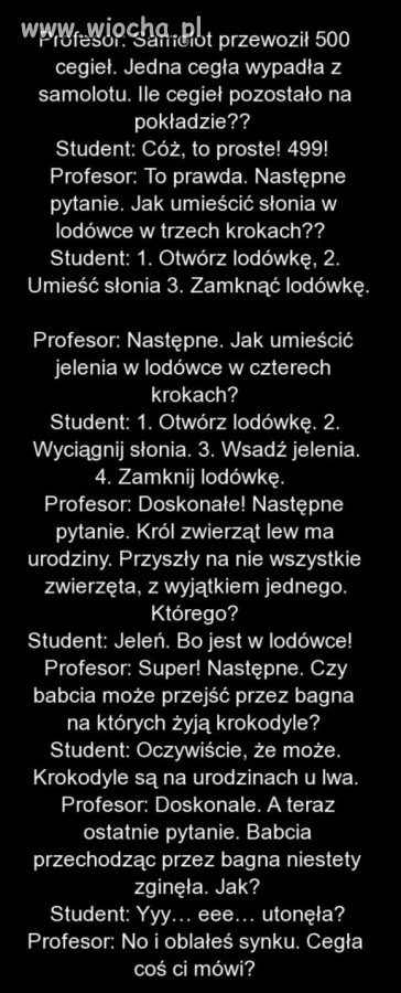 Egzamin z Logiki