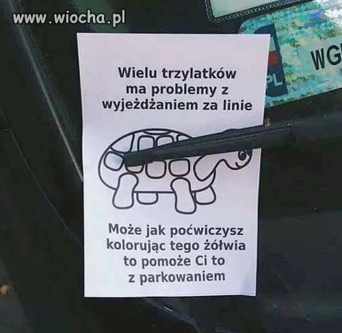 Może to pomoże w parkowaniu, aby...