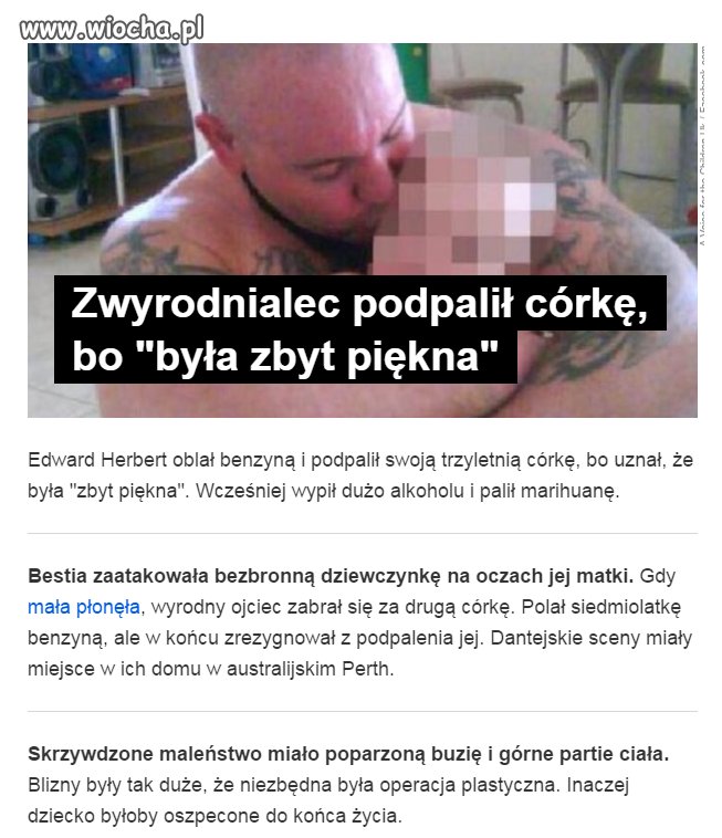 Podpalił