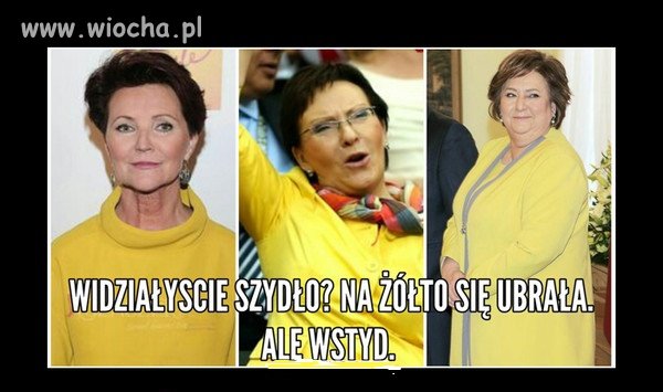 Jak widać panie lubią żółty kolor.