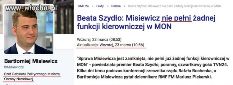 Czyli premier nie wie co robią ministrowie
