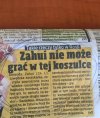 No "Zahui" nie może grać w tej koszulce.
