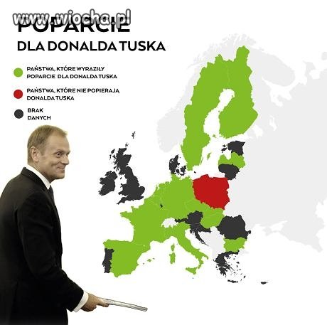 Poparcie dla Tuska na drugą kadencję w RE
