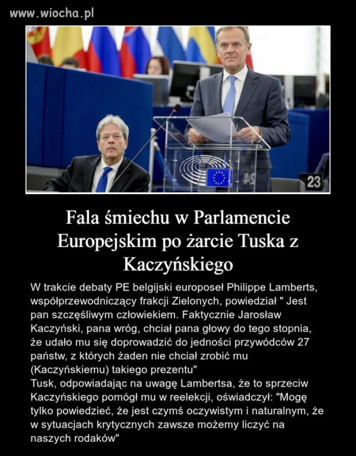 Szkoda tylko, że ci "rodacy" tak ośmieszają Polskę