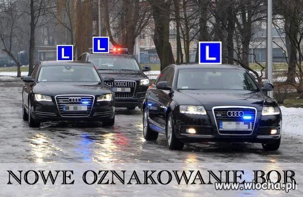 Nowe oznakowanie aut BOR