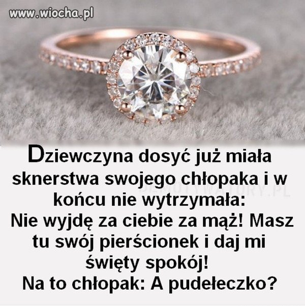 Co za sknera.
