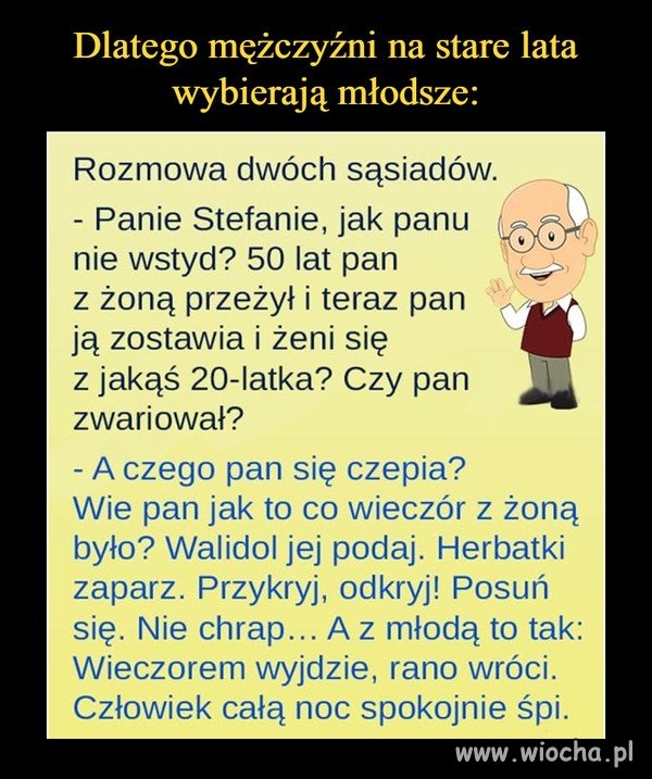 Dlaczego mężczyźni wolą młodsze.