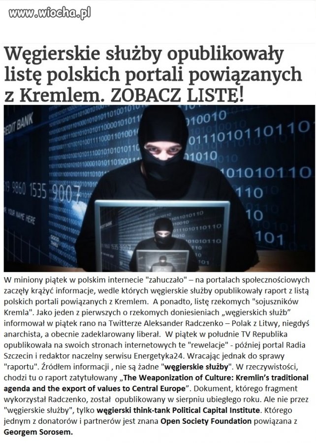 "Węgierskie służby" George'a S.