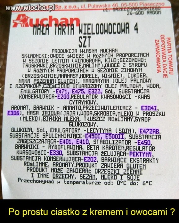 Zwykłe ciastko. Zero chemii.