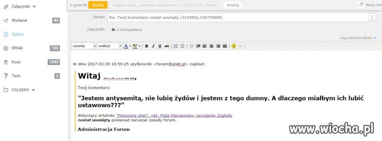 Onet i jego cenzura prewencyjna. 
