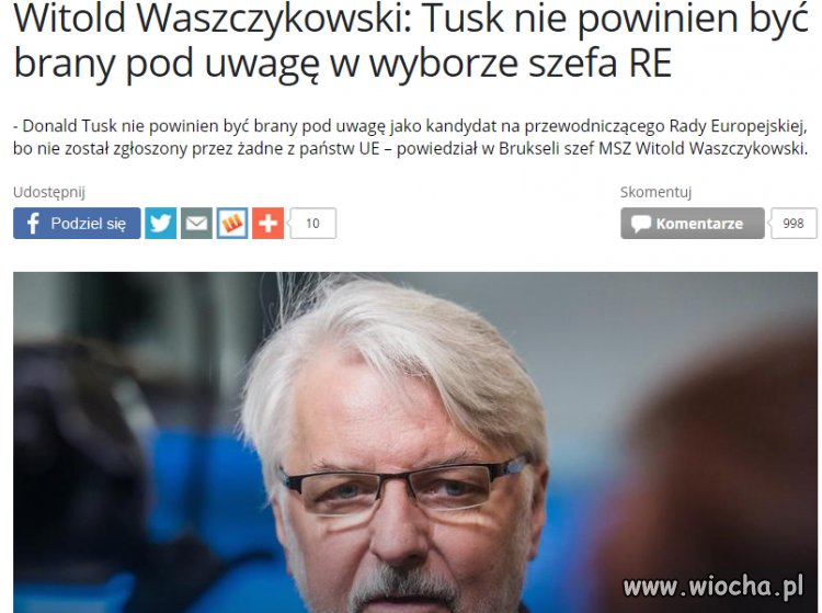 Idiota roku?nie wie co jest zapisane w T.Lizbońskim