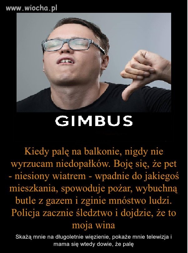 Kiedy palę na balkonie