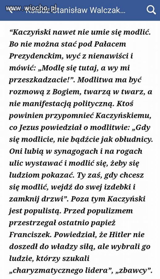 Kaczor nie umie się modlić 