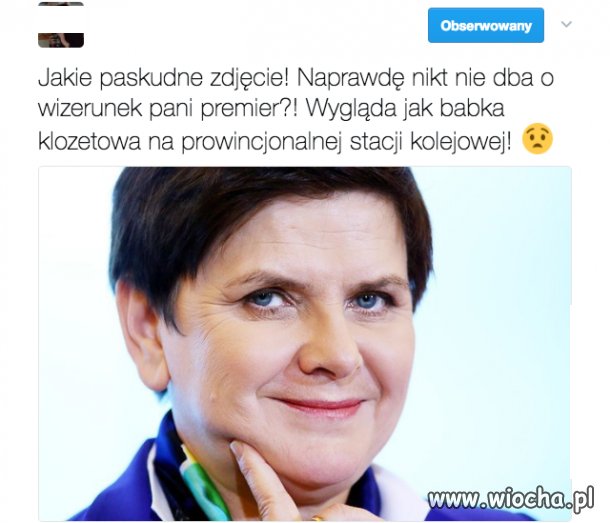 Czy ktoś dba o wizerunek pani premier?