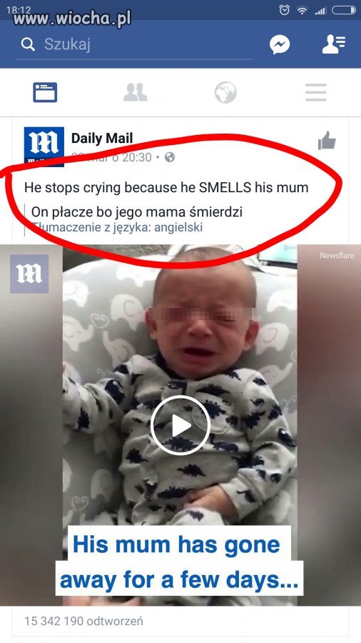 Tłumaczenie na Facebooku 