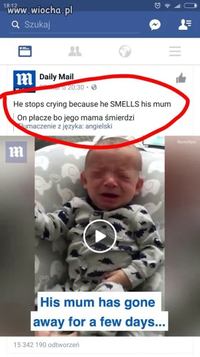 Tłumaczenie na Facebooku 