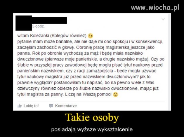 Wyższe wykształcenie, a inteligencja.