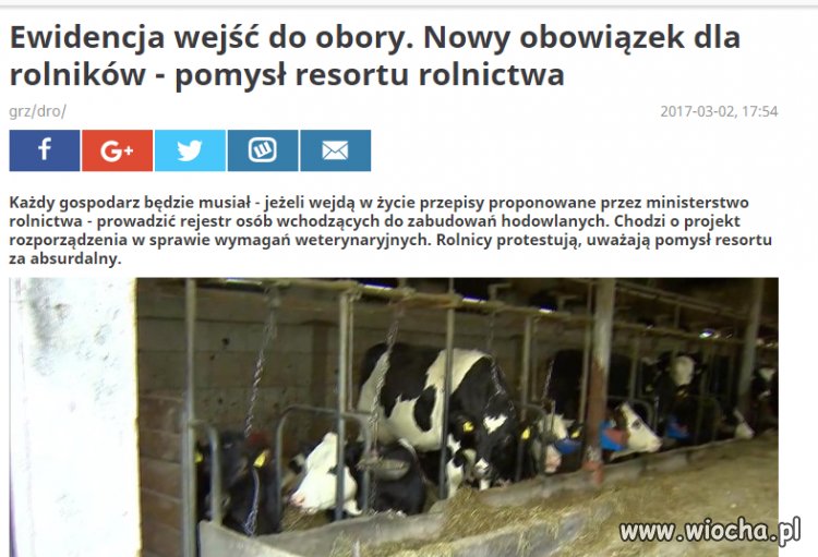 Proponuje w każdej oborze