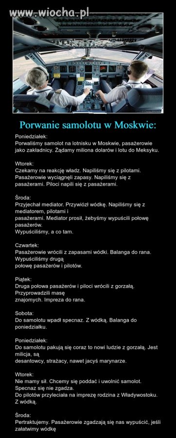 Porwanie samolotu w Moskwie.