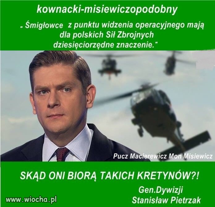 Następny wazelinowy ekspert od wojskowości