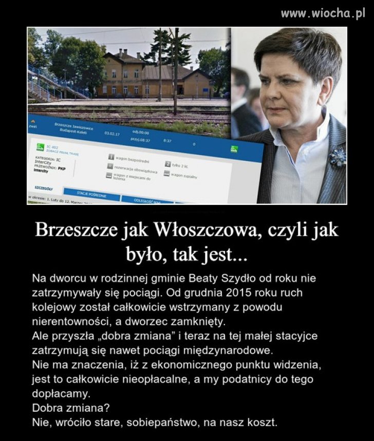 Super, to teraz straSzydło może jeździć pociągiem