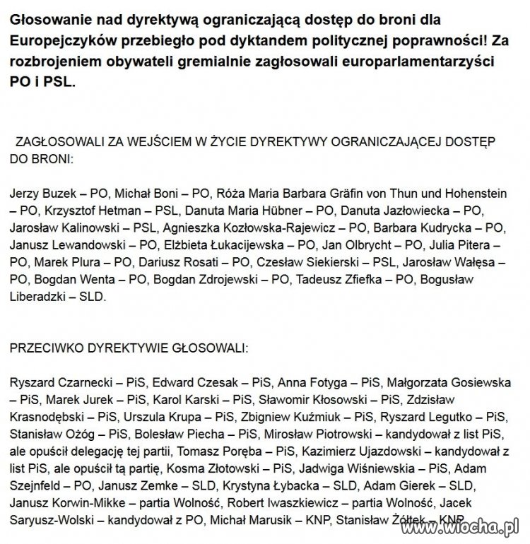 Dyrektywa rozbrojenia Unii przyjęta