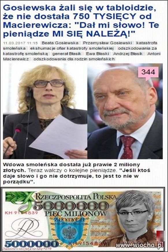 Pazerność poziom Gosiewska 