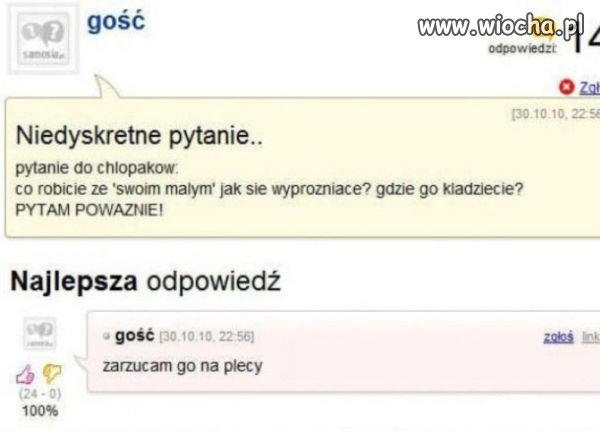 Pytanie i odpowiedź