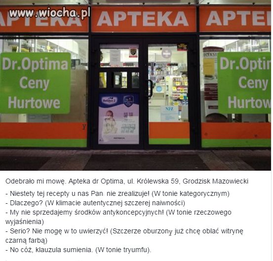 Byłem po receptę na gumki...
