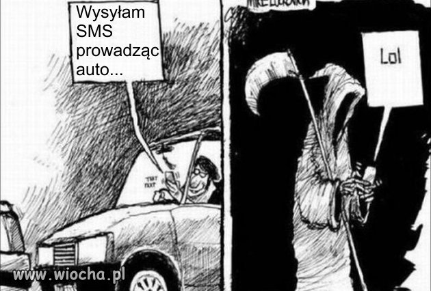 SMS-owanie podczas jazdy 