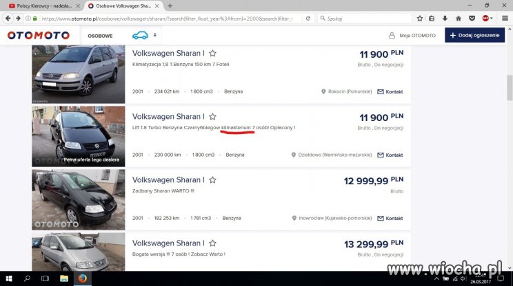 Samochód jak kobieta też przechodzi przekwitanie.