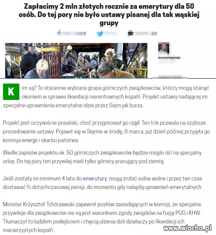 Kopalnie likwidują i teraz wiecie
