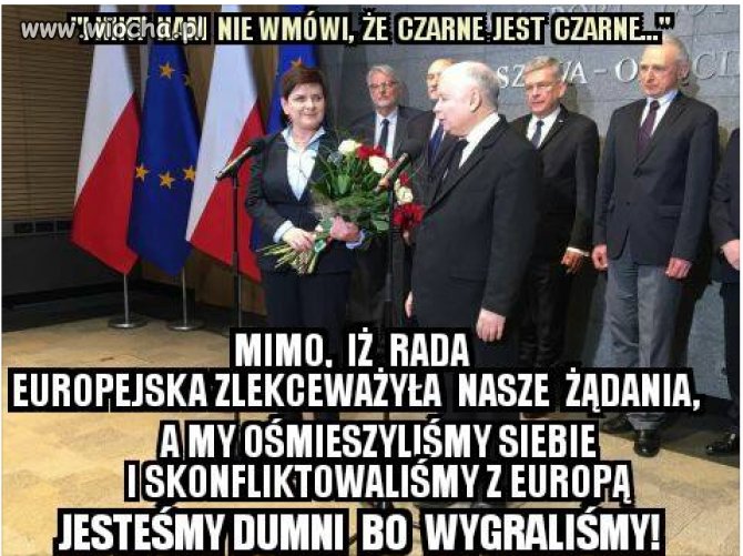 Myślałem,że wygrana to będzie jak Tusk nie będzie 