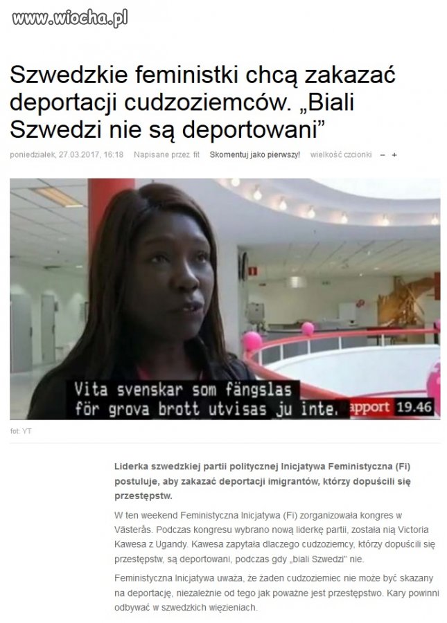 Biali Szwedzi nie są deportowani