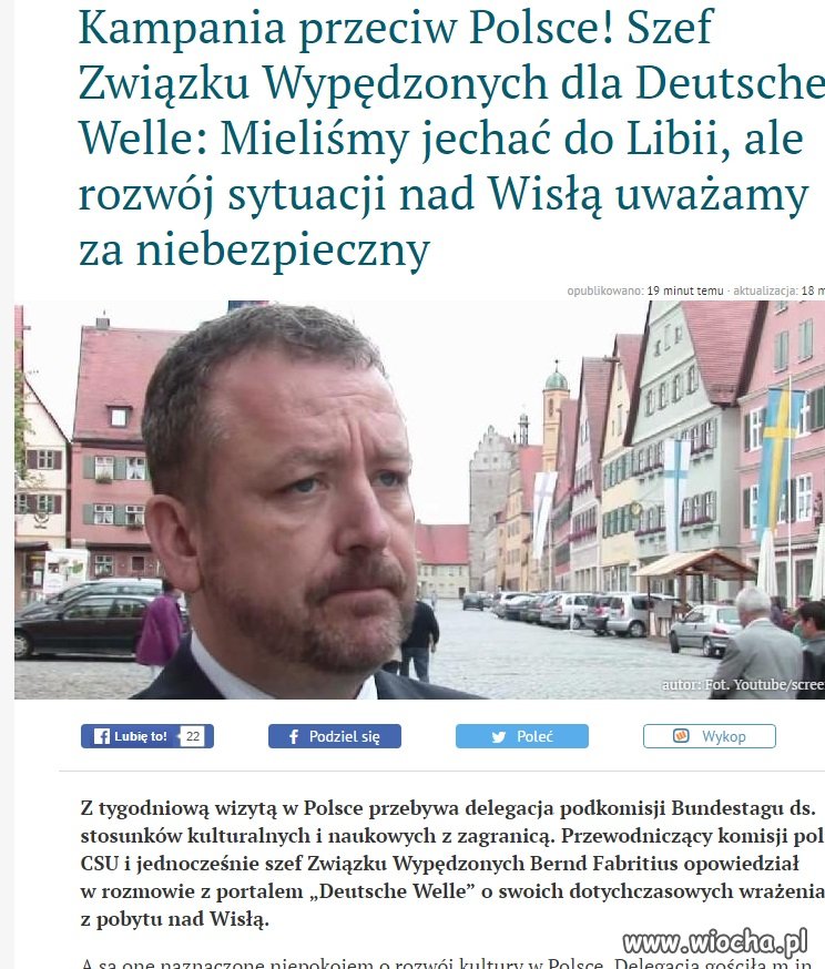 Niemiec mówi, że w Polsce jest źle bo rząd wycofał