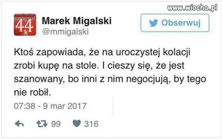 Podsumował 