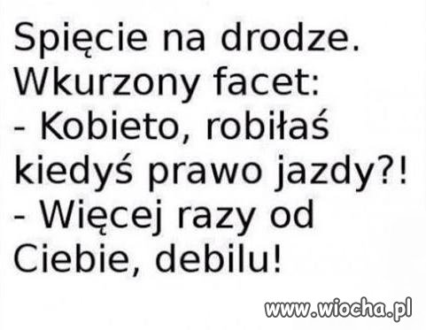 Logika Baby z za kierownicy