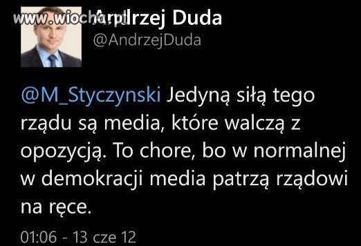 I tu sie z nim teraz zgadzam