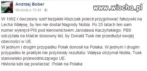 Historia lubi się powtarzać 