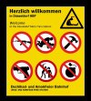 Niemiecka kolej serdecznie wita i informuje.