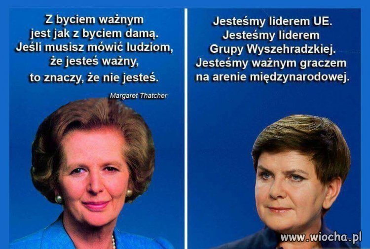 Takie porównanie ...
