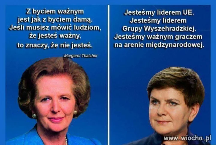 Takie porównanie ...