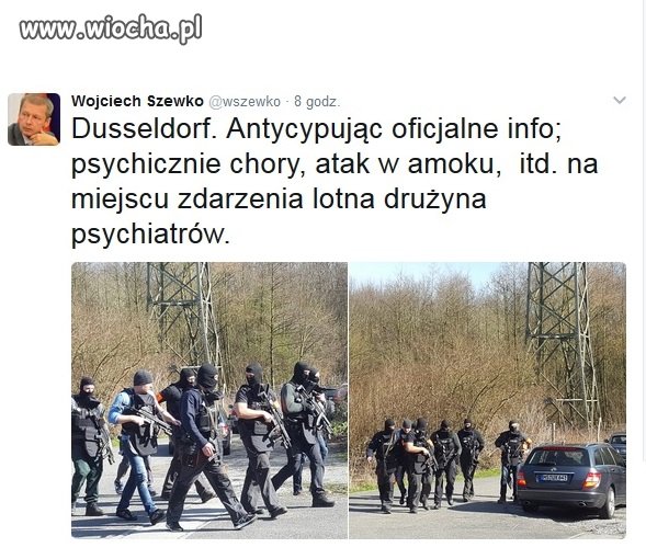 Kolejny atak w Düsseldorfie - tym razem przy użyciu  