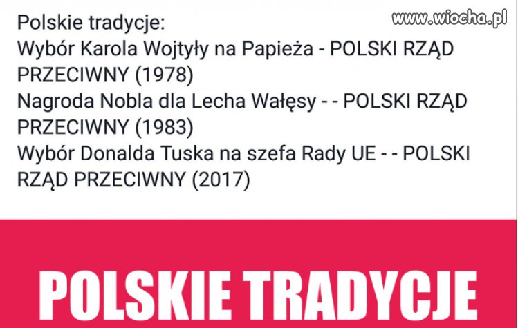 Tradycyjnie...